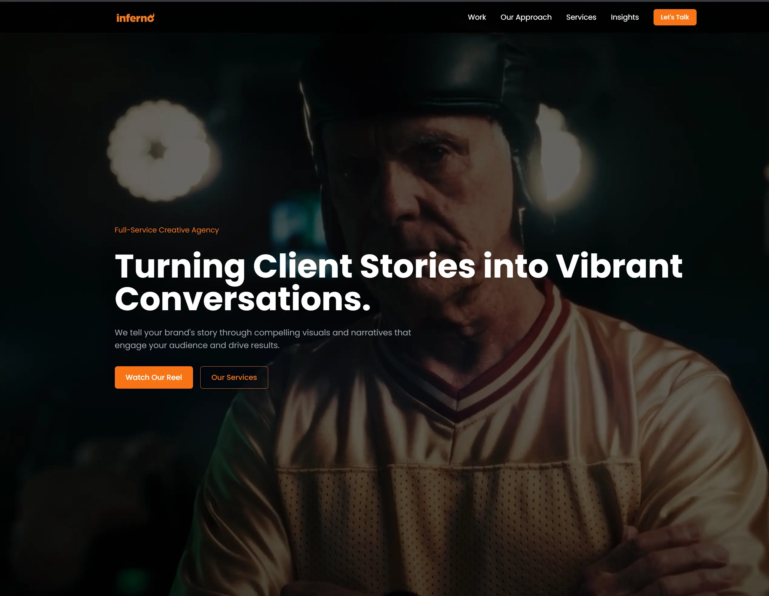 Inferno Creative Agency website screenshot